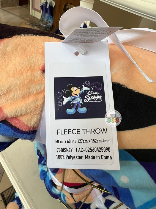 WDW - Mickey Disney Starlight - Fleece Throw Blanket 50” x 60”