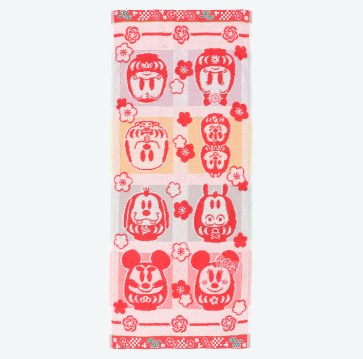 TDR - 2026 Happy New Year Mickey & Friends Collection x Mickey & Friends "Daruma" Face & Mini Imabari Towels Box Set of 3 (Release Date: Dec 1, 2025)