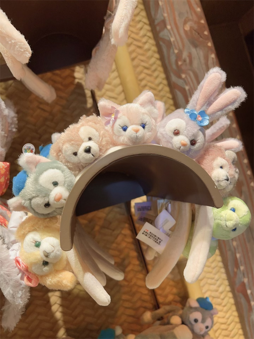HKDL - Duffy & Friends Plushy Headband (includes 7 Friends)