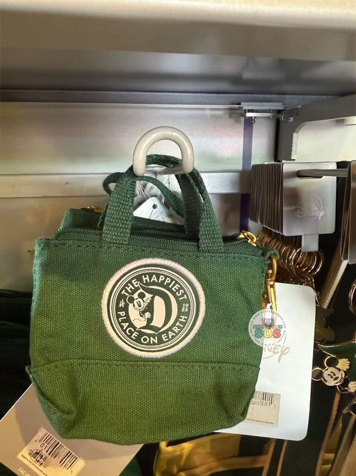DLR/WDW - Disneyland Vintage D 2026 - Forest Green Coin Pouch Keychain