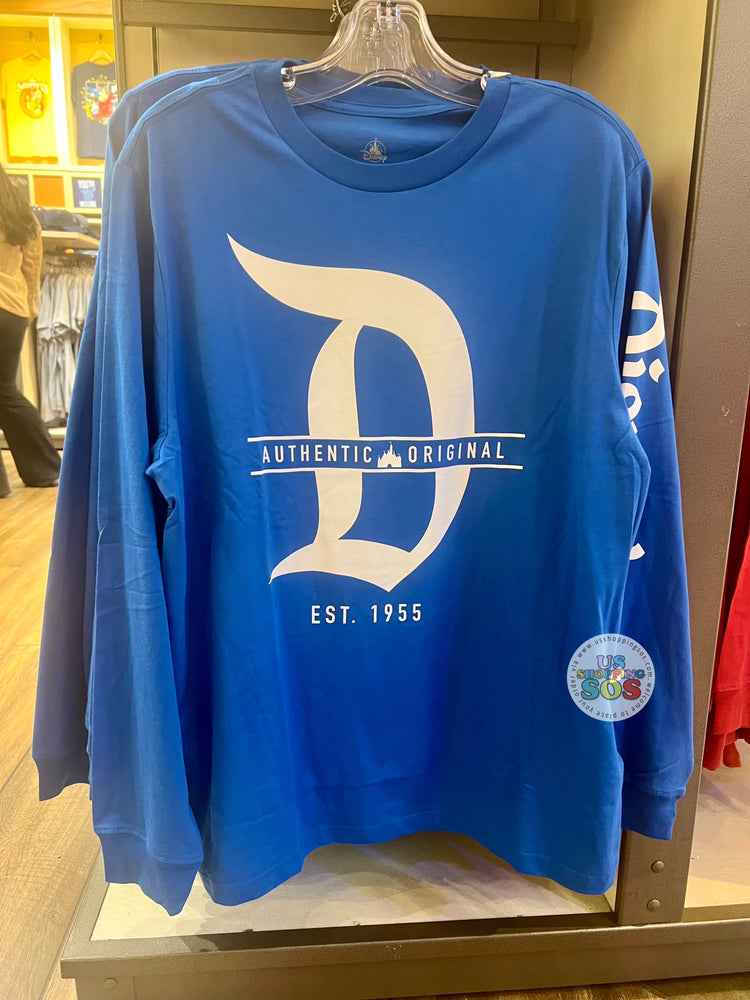 DLR/WDW - Authentic Original Blue Long Sleeve Shirt (Adult)