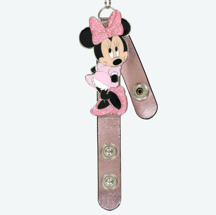 TDR - Minnie Mouse Wearing Pink dress Headband Holder Keychain