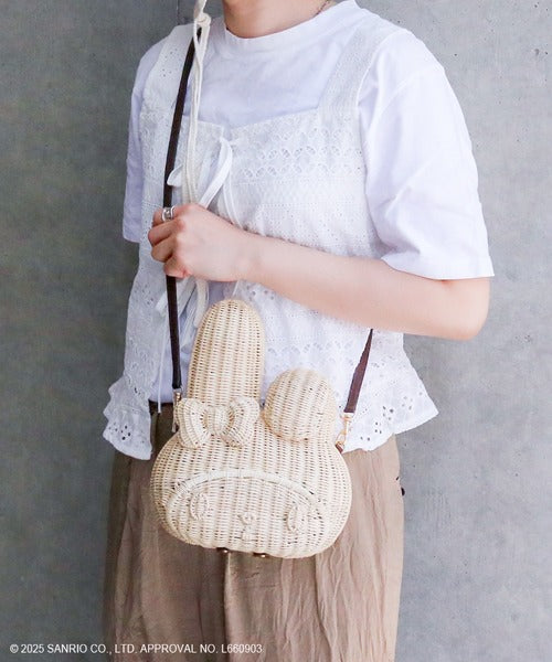 Japan Accommode - My Melody Big Face Rattan Bag (Release Date: Mid June 2025)