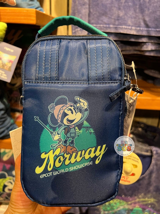 WDW - Epcot World Showcase Norway 🇳🇴 - Mickey and Minnie Aurora Time 2025 - Lug Minnie Big Face Skeeter Mini Crossbody/Belt Bag