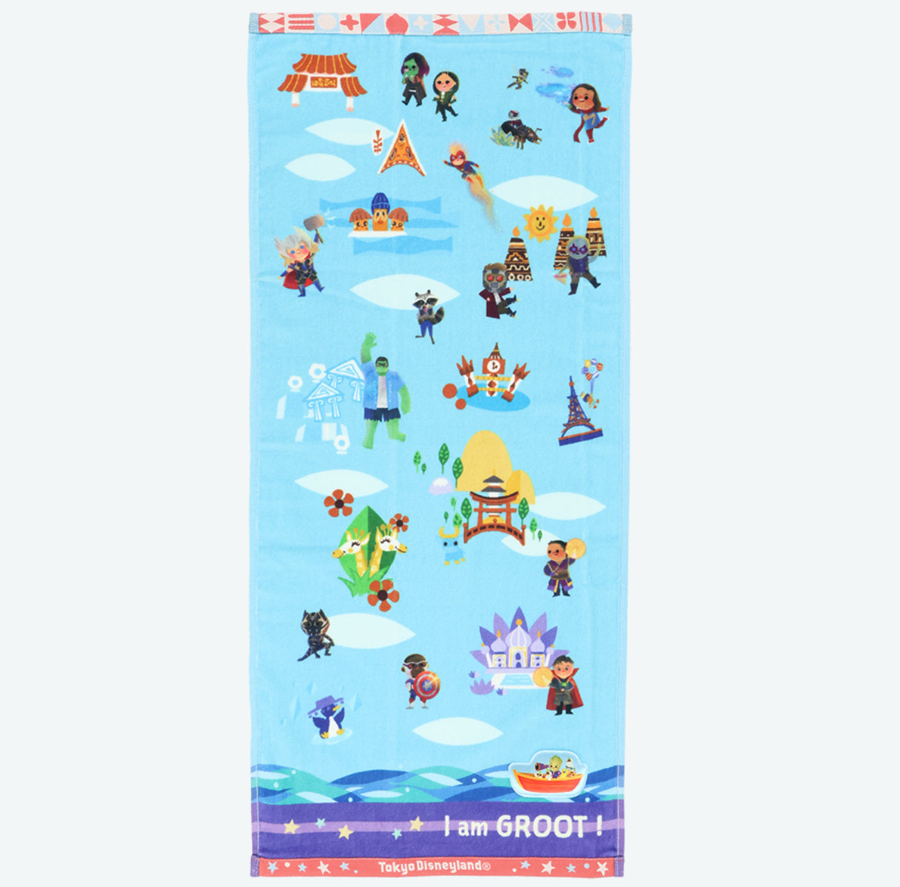 TDR - "It's a Small World with Groot x Marvel" Collection x Face Towel (Release Date: Dec 26, 2025)