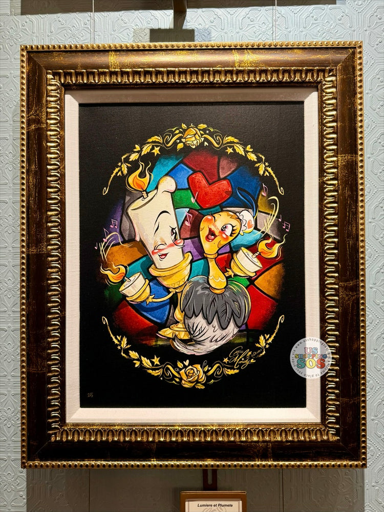 DLR/WDW - Disney Art 2026 - Beauty and the Beast “Lumiere et Plumete” by Miss Mindy