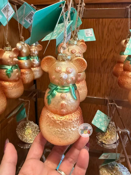 DLR/WDW - Mickey Sandman Glass Hanging Ornament 2026