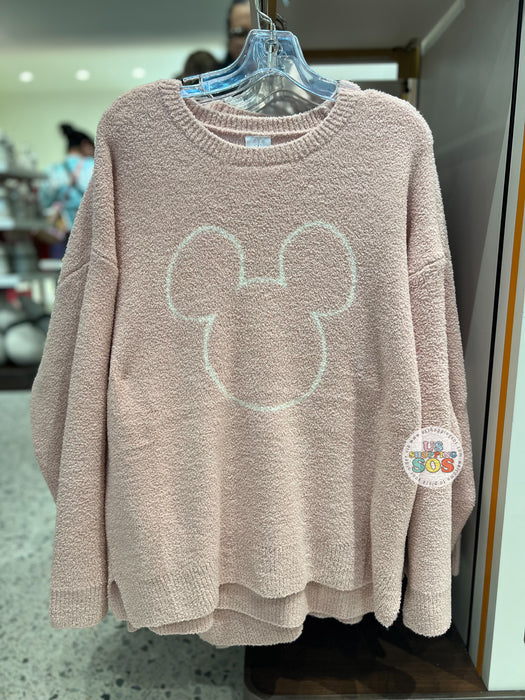 DLR/WDW - Mickey Icon Baby Pink Terry Cloth Pullover (Adult)