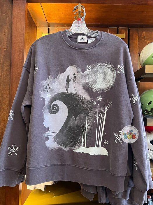 DLR/WDW - Tim Burton’s The Nightmare Before Christmas - Jack Skellington and Sally Moonlight View Periwinkle Pullover (Adult)