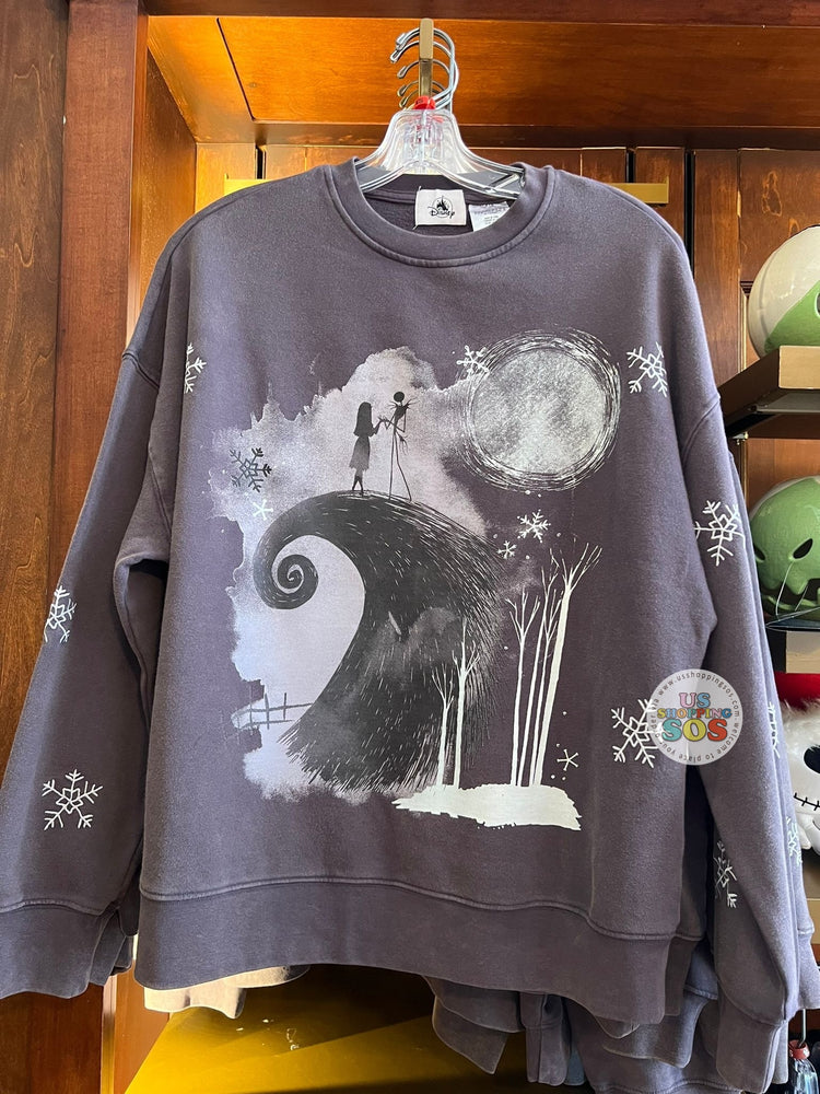 DLR/WDW - Tim Burton’s The Nightmare Before Christmas - Jack Skellington and Sally Moonlight View Periwinkle Pullover (Adult)