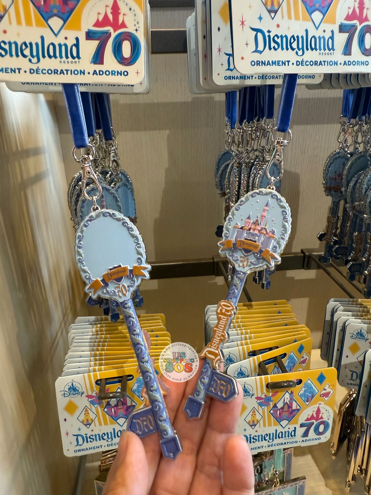 DLR - Disneyland 70th Castle - Key Ornament — USShoppingSOS