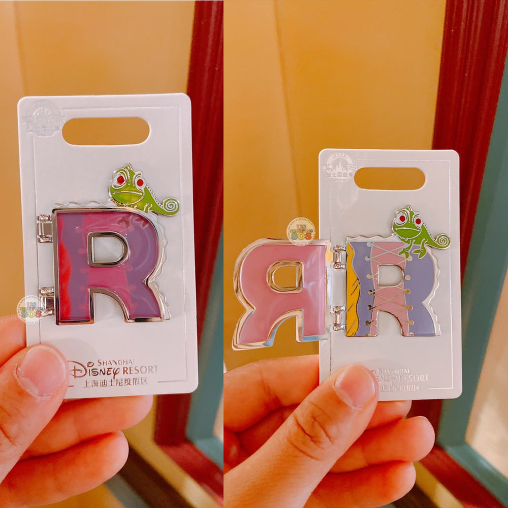 SHDL - Disney Character English Alphabet ‘R’ Rapunzel Pin