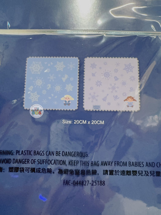 HKDL - 2025 World of Frozen x Elsa & Anna Mini Towels Set of 2