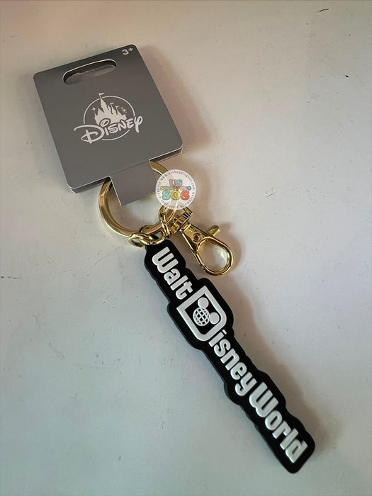 WDW Exclusive - Logo Mania 2026 Parks After Dark - Black Walt Disney World Keychain