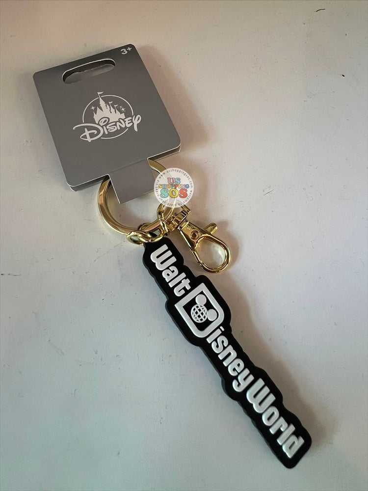 WDW Exclusive - Logo Mania 2026 Parks After Dark - Black Walt Disney World Keychain