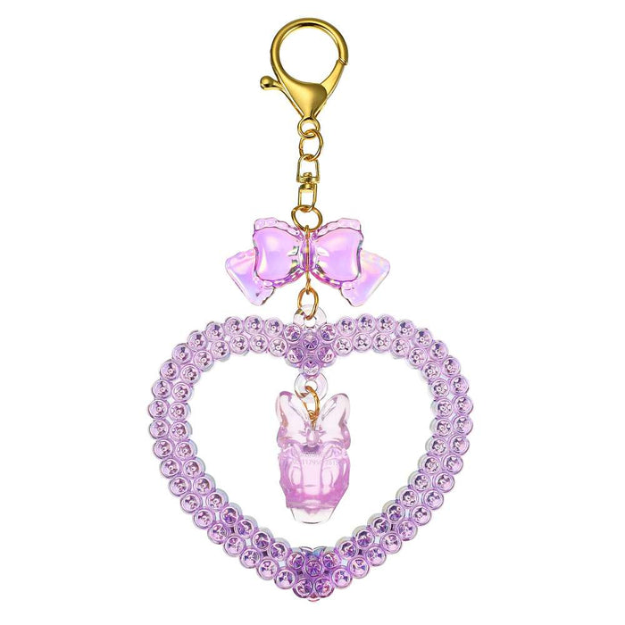 JDS - 2026 Heart Glitter Lovely x Daisy Duck Keychain