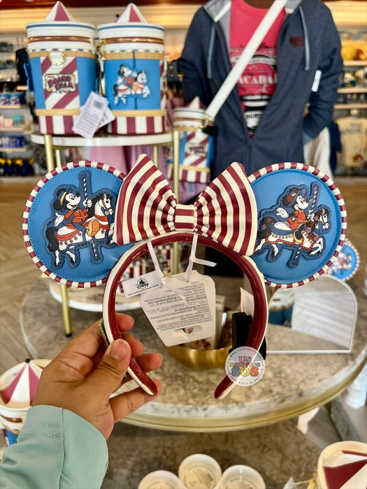 WDW - Disney’s Boardwalk 2026 Mickey & Minnie Carousel - Loungefly Ear Headband