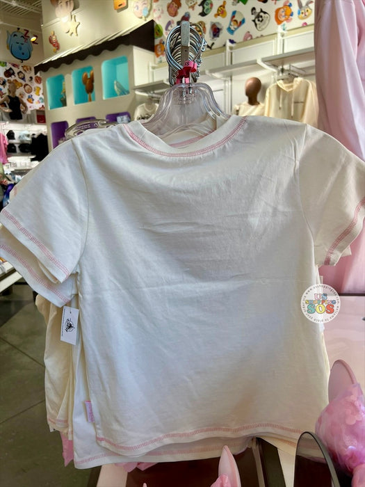 DLR/WDW - Disney Girly 2026 - Pastel Purple Ribbon White T-shirt (Adult)