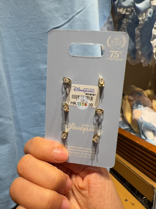 HKDL - 2026 Alice in the Wonderland 75 Anniversary x Earrings Set of 6