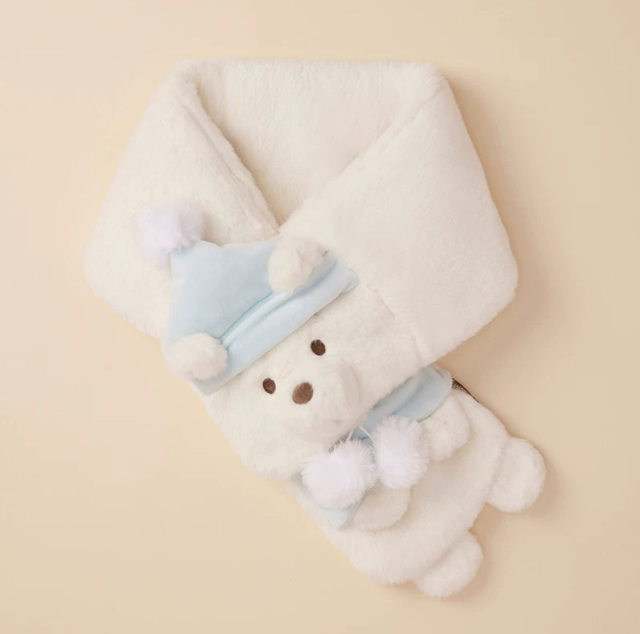 SHDS - White Pooh x Winnie the Pooh Fluffy Scarf for Adults (Release Date: Nov 10, 2024)