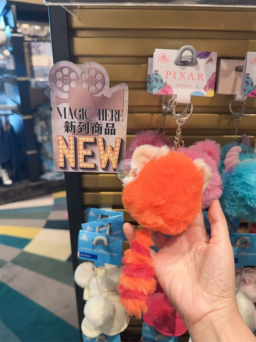 HKDL - Fluffy Turning Red Panda Red Bag Charm