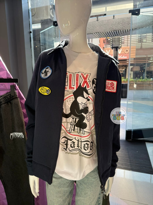 Universal Studios - Felix the Cat - Black Navy Zip Jacket (Adult)