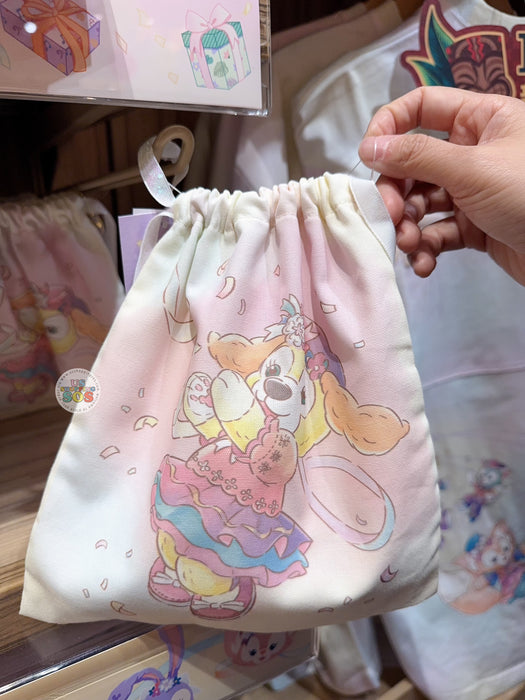 HKDL - 20th Anniversary Grand Celebration - Duffy & Friends CookieAnn, StellaLou & Olu Mel Drawstring Bag