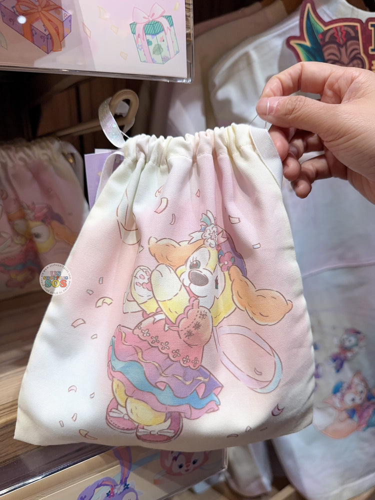 HKDL - 20th Anniversary Grand Celebration - Duffy & Friends CookieAnn, StellaLou & Olu Mel Drawstring Bag