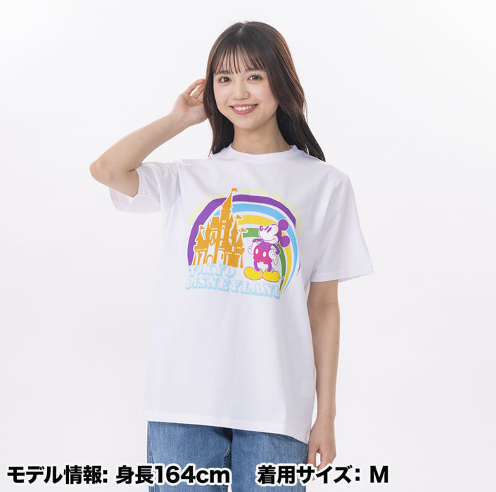 TDR - Mickey Mouse & Cinderella Castle Cute Graphics T Shirt for Adults Color: White (Release Date: April 18)