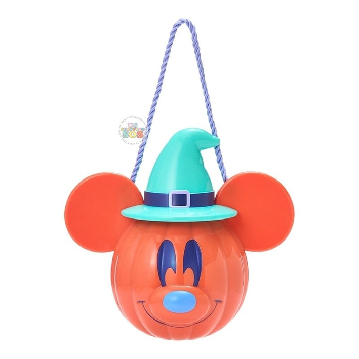 Japan Exclusive - Mickey or Minnie Mouse Jack-o'-Lantern Candy Pot with Snack