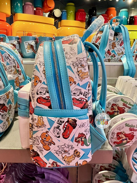 WDW - Disney’s Art of Animation Resort - Loungefly Animation Sketch All-Over-Print Backpack