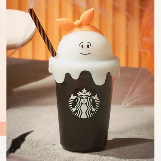 Starbucks China - Halloween 2023 - 16. Boo Light-Up Straw Ceramic Cup 473ml