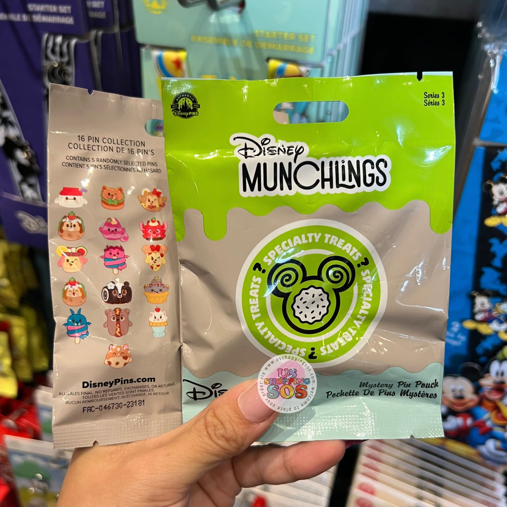 マンチリング Munchlings ピンバッジ Disney Munchlings Mystery Pin Set
