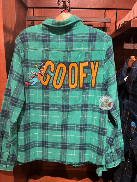 DLR/WDW - Goofy Black/Green Flannel Plaid Shirt (Adult)
