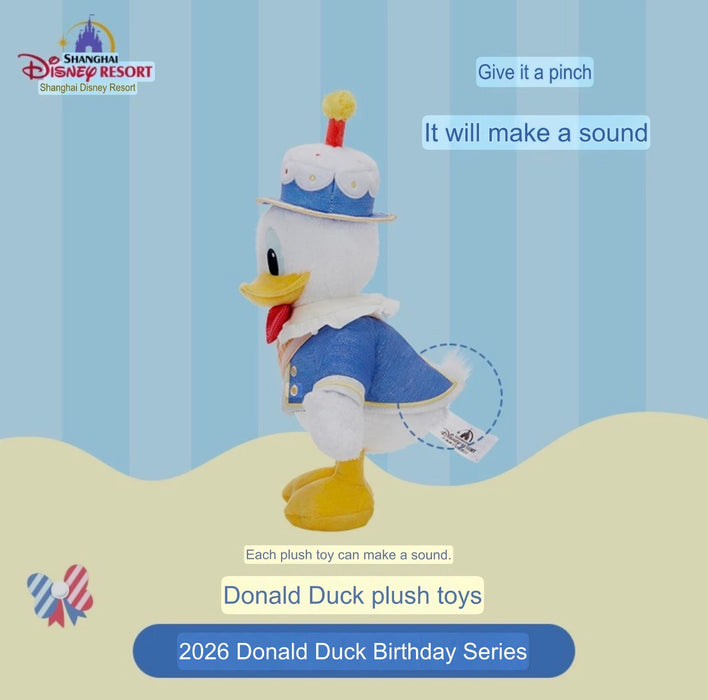 SHDL - 2026 Donald Duck Birthday Collection x Donald Duck Plush Toy (Release Date: May 29, 2026)