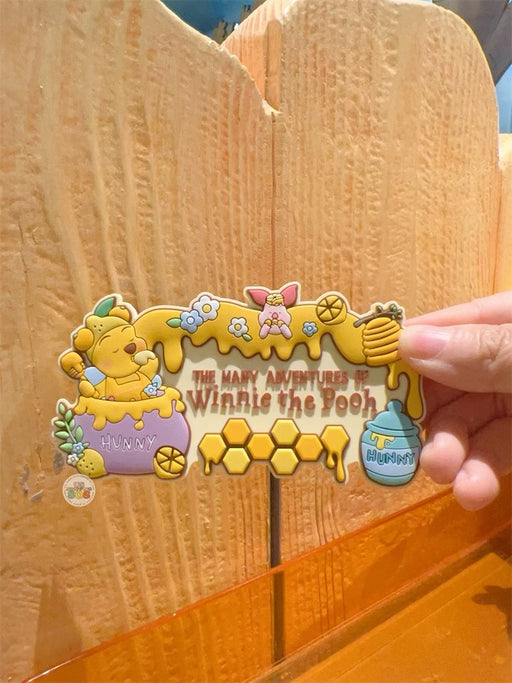 HKDL - Winnie the Pooh Lemon Honey Collection x Winnie the Pooh & Piglet Magnet