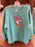 DLR/WDW - Daisy Duck Face Icon Park Logo Mint Green Fleece Pullover (Adult)