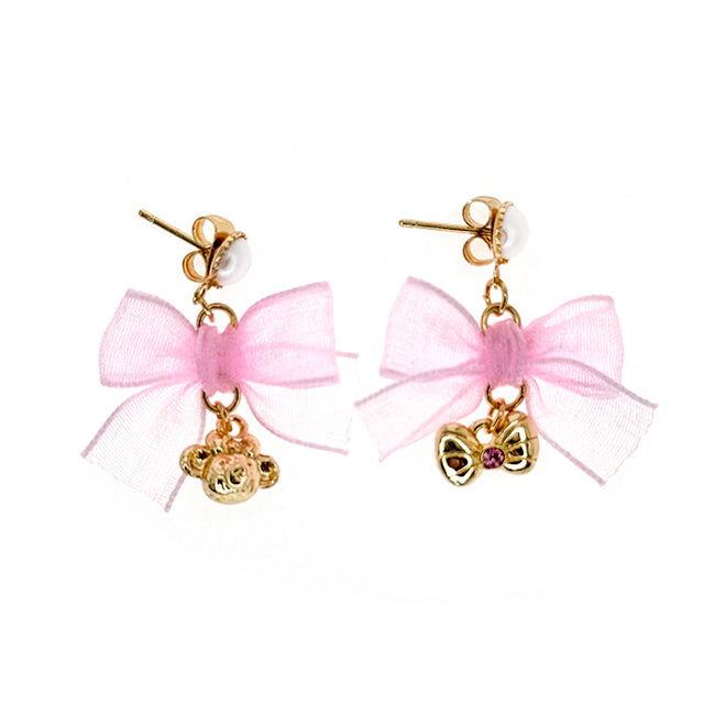 HKDL - Duffy & Friends - ShellieMay Mesh Bow Earrings