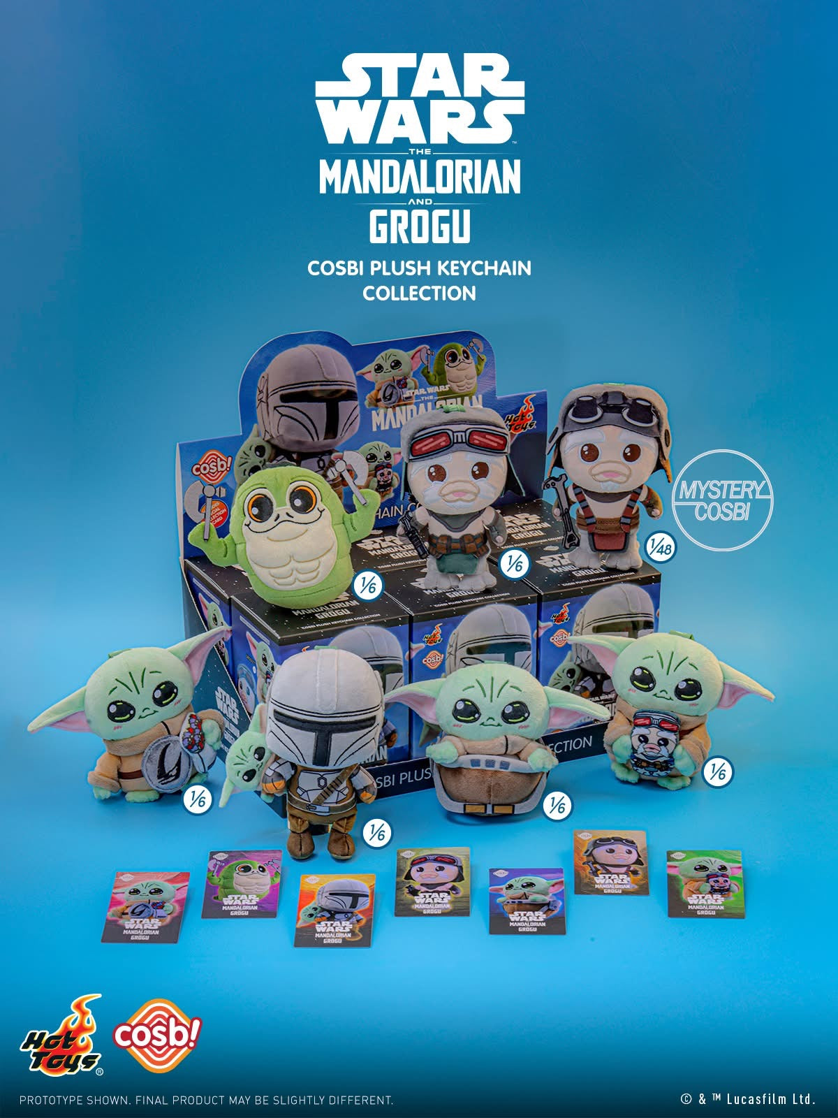 Hot Toy Cosbi - The Mandalorian and Grogu Cosbi Plush Keychain