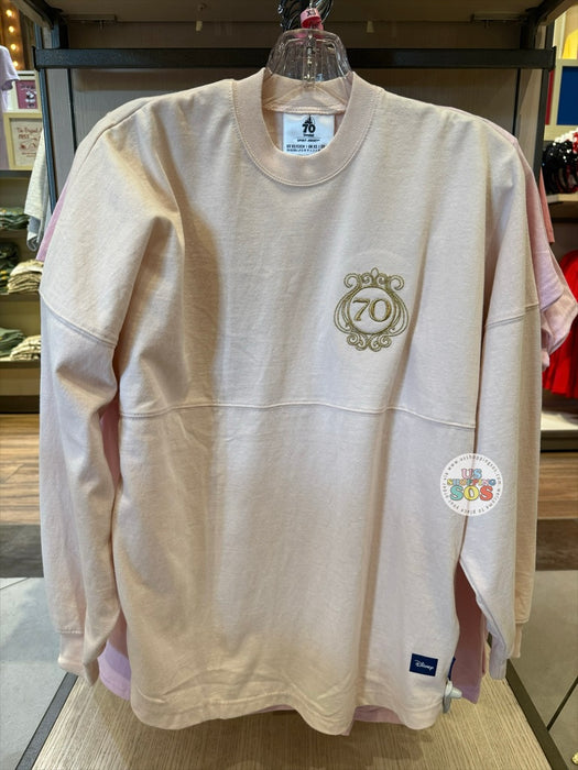 DLR - Disneyland 70th Castle  - Spirit Jersey Bling Bling Disneyland 70 Logo Light Pink Pullover (Adult)