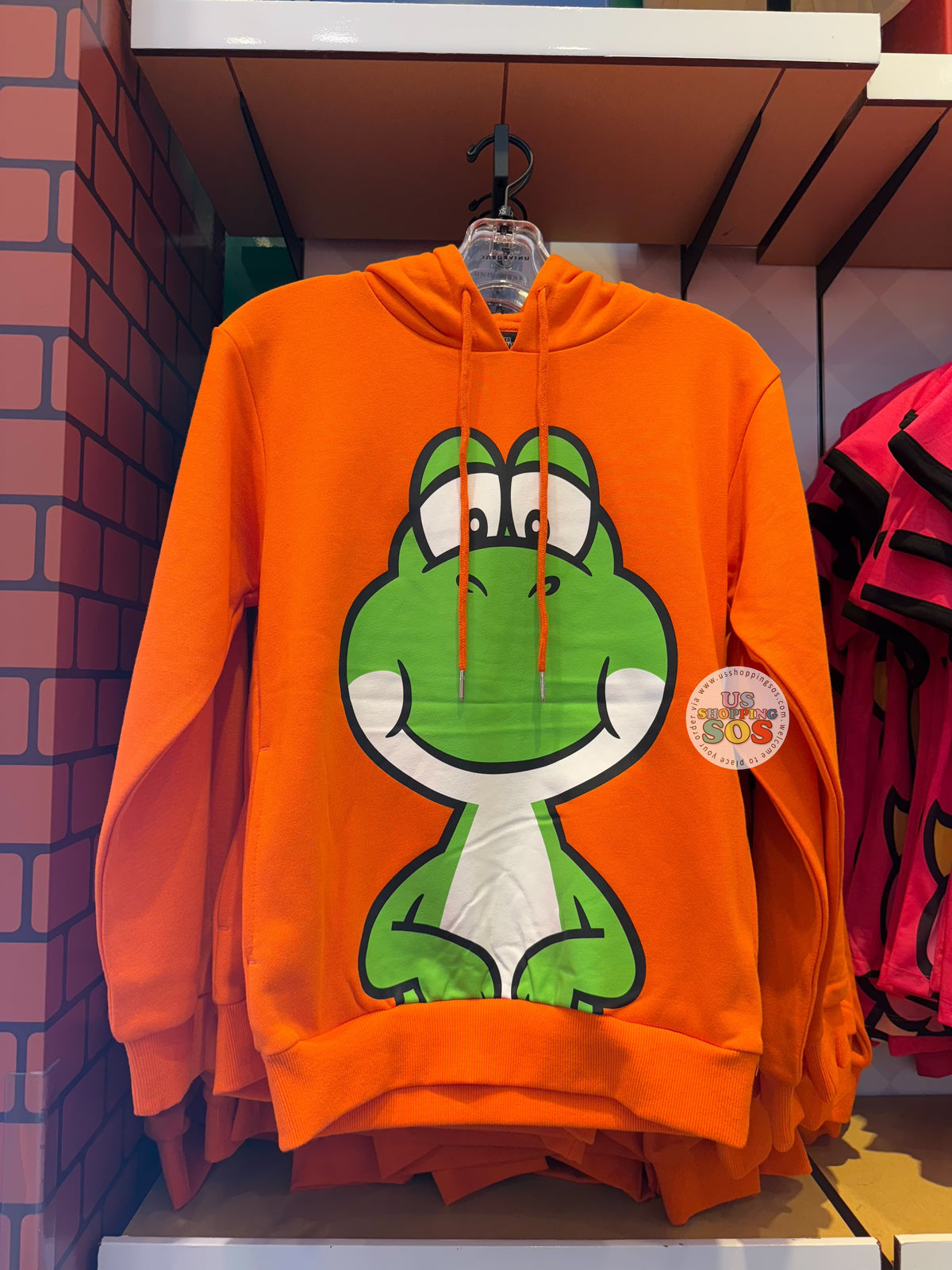 ☆yoshiporu☆ Universal Studios - Super Nintendo World - Yoshi Big Face Hoodie