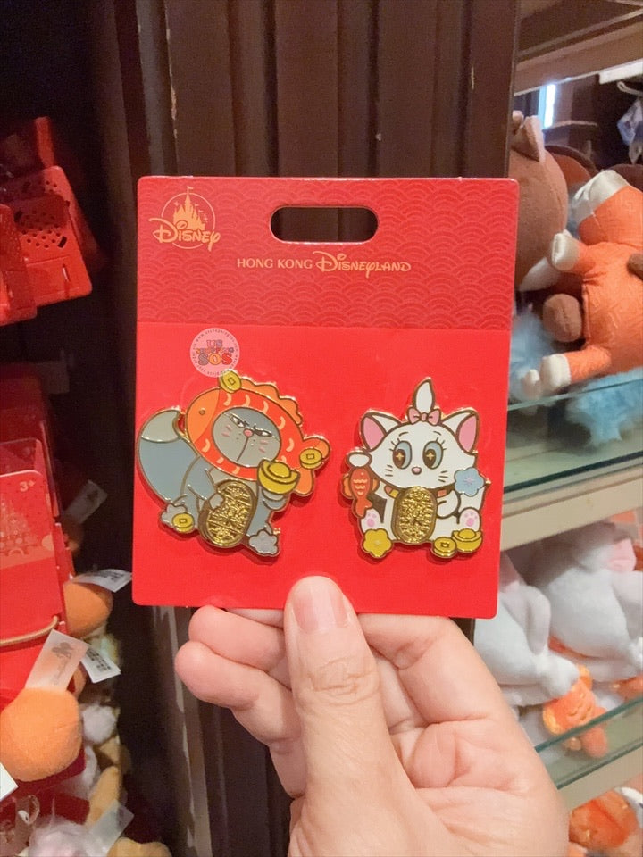 HKDL - 2026 Mickey & Friends Year of the Horse Chinese New Year Collection x Lucifer & Marie Pin Badges Set of 2