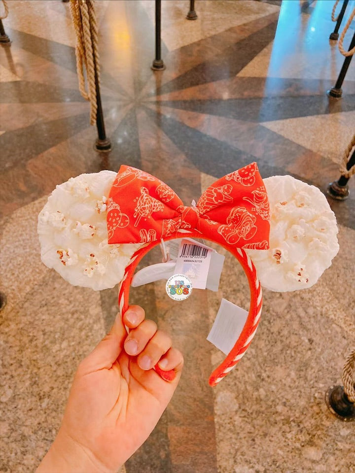 SHDL - Minnie Mouse Popcorn Ear Headband