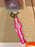 DLR/WDW - Logo Mania 2026 Fantasyland Feels - Bright Pink Park Logo Keychain