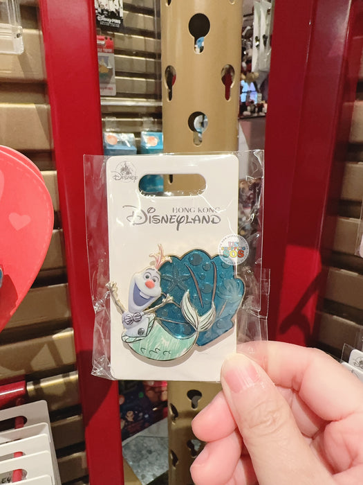 HKDL - Olaf in Ariel Costume Pin Badge