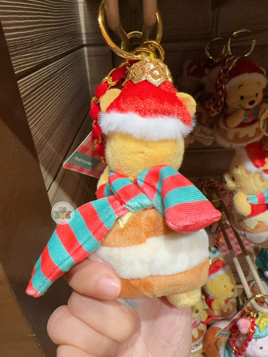 HKDL - 2025 Winnie the Pooh & Friends Christmas x Winnie the Pooh Plush Keychain