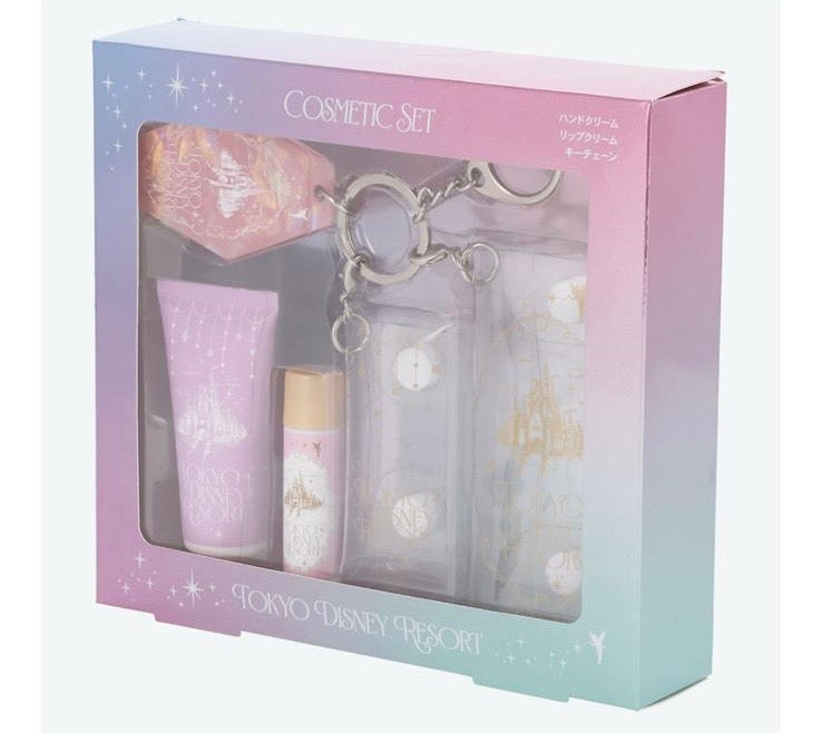 TDR - Tokyo Disney Resort Cinderella Castle & TinkerBell Sprinkling Pixie x Hand Cream, Lipstick Keychain (Release Date: Jun 5, 2025)