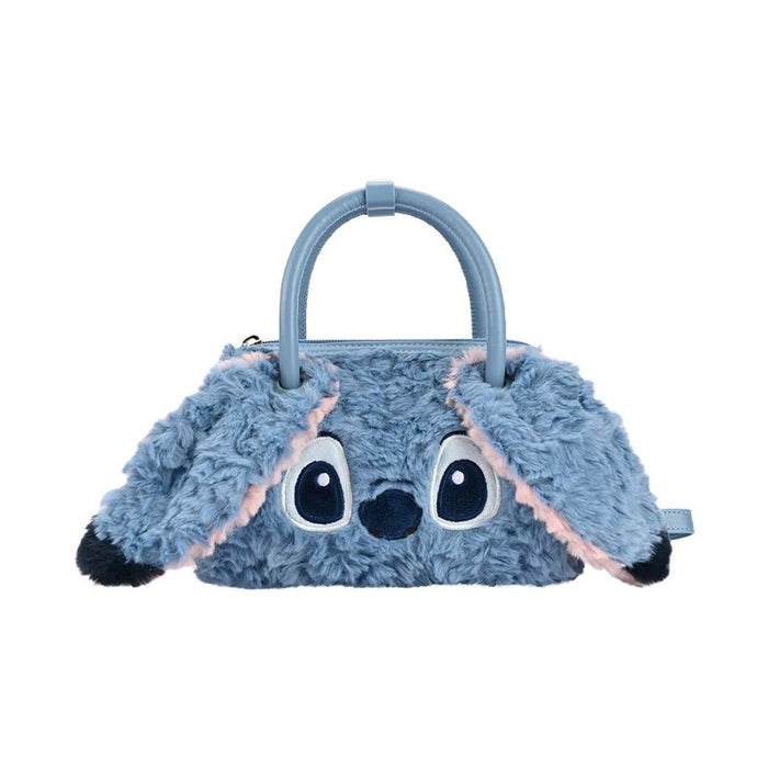 China Exclusive- Fluffy Big Face Stitch 2 Ways Bag with Handle