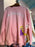 DLR/WDW - Tangled Rapunzel Embroidered Park Logo Pink Pullover (Adult)