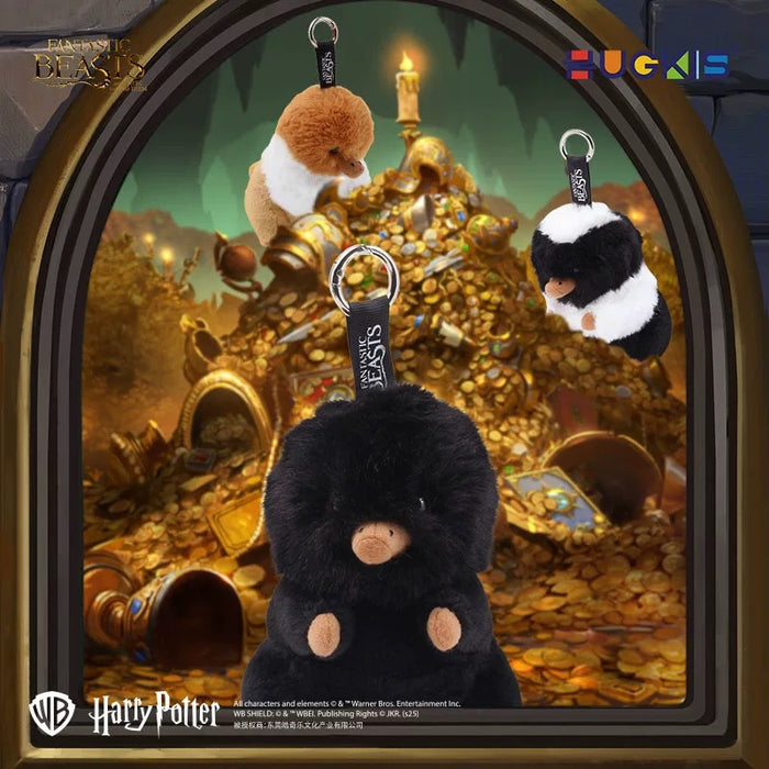 China Exclusive - Fantastic Beasts Niffler Plush Keychain (Color: Black & White)